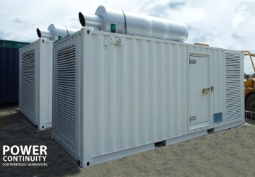Power continuity 600kva containerised generators