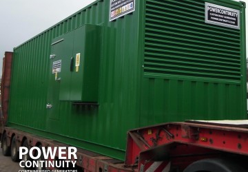 Power continuity 600kva generator in green container