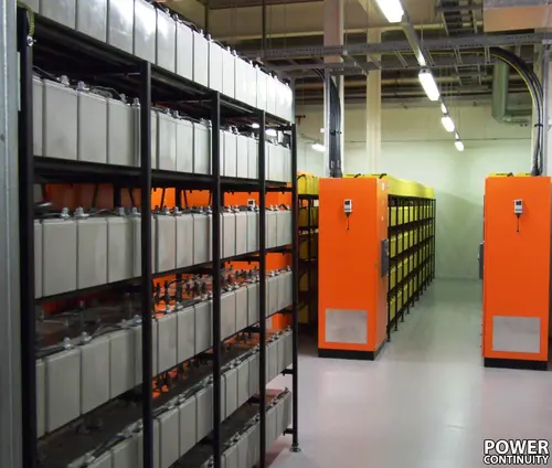 Power continuity battery rack