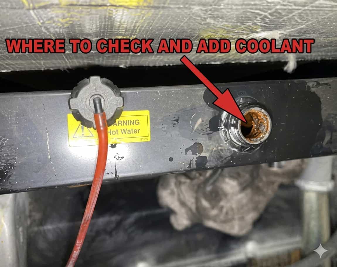 Power continuity check and add coolant
