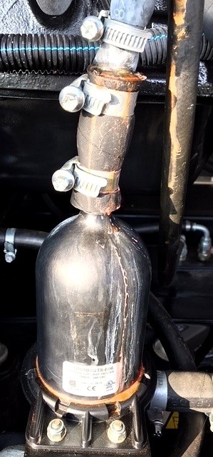 Power continuity damaged diesel generator cooling system