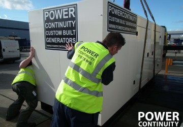 Power continuity diesel generator placement on site