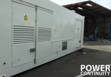 Power continuity diesel powered generator placed on site
