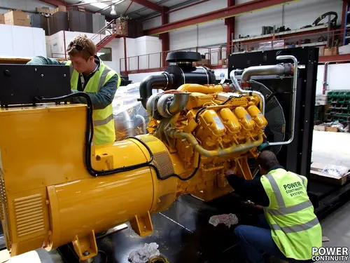 Power continuity generator oil check