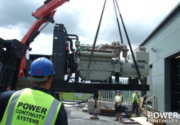 Power continuity installing generator in building