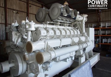 Power continuity large generator white no container