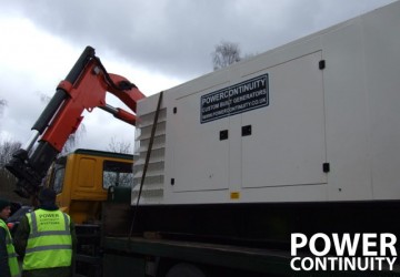 Power continuity lorry transporting diesel generator