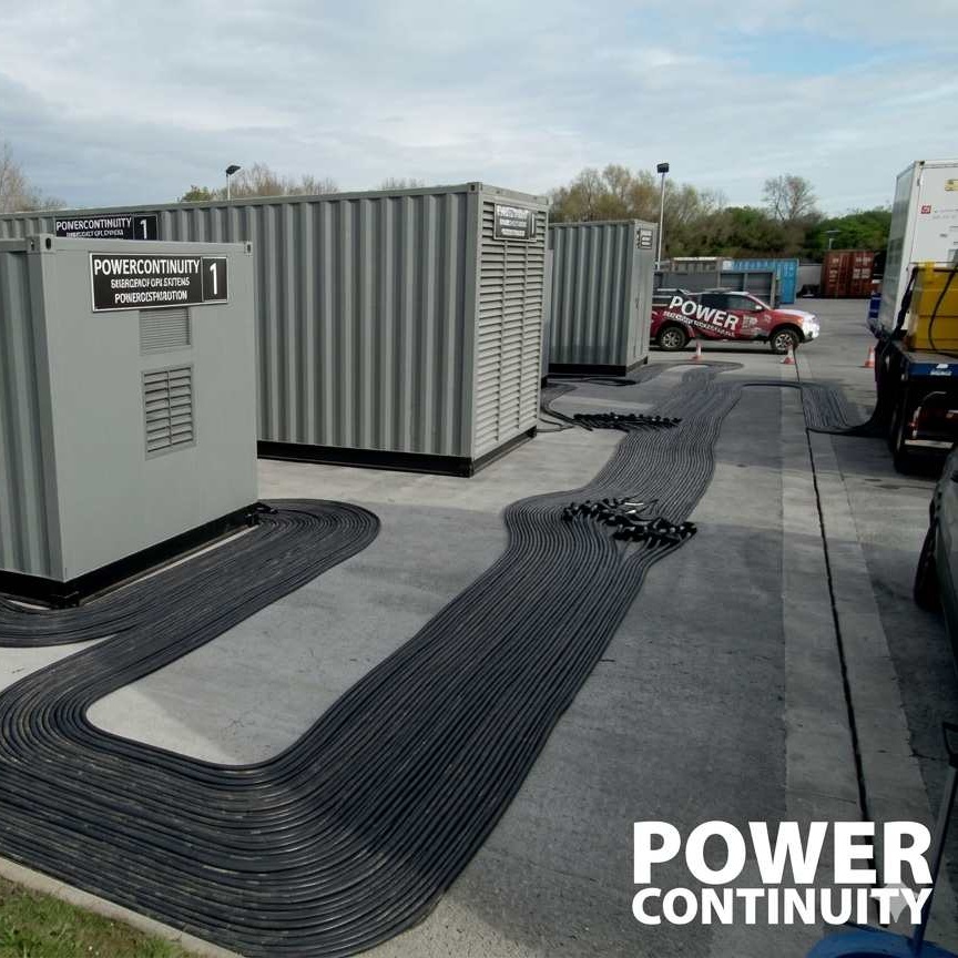 Power continuity rotary ups installation