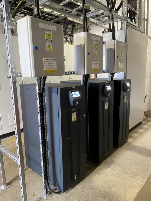 Power continuity three phase ups installed