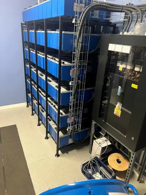 Power continuity ups and batteries installed