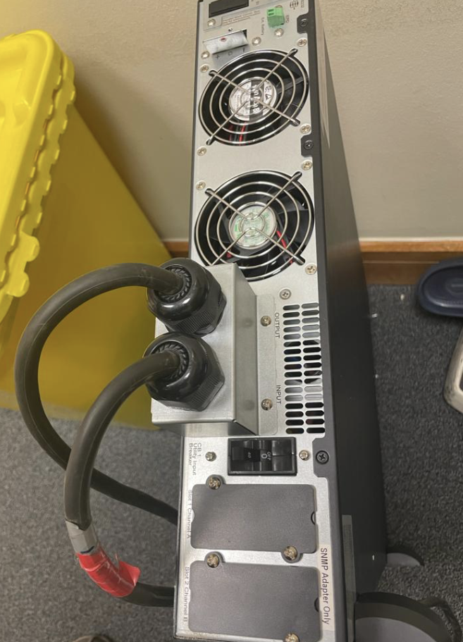 Power continuity ups fans after cleaning