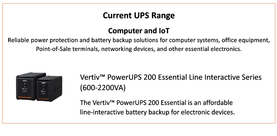 Vertiv ups range computer iot
